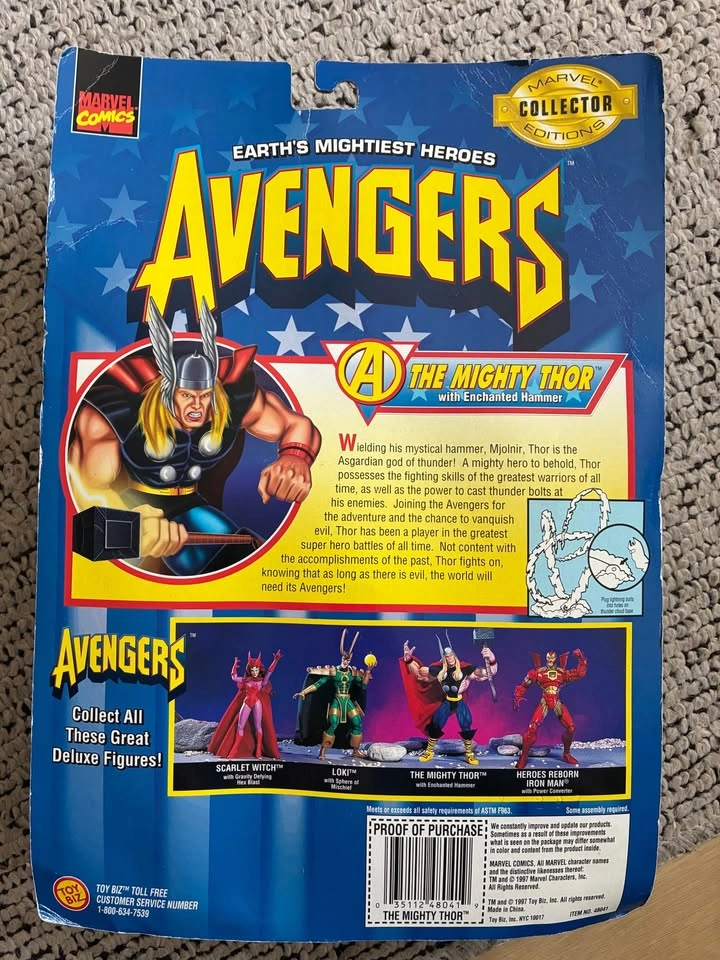 1997 Toy Biz The Mighty Thor Action Figure - photo 2