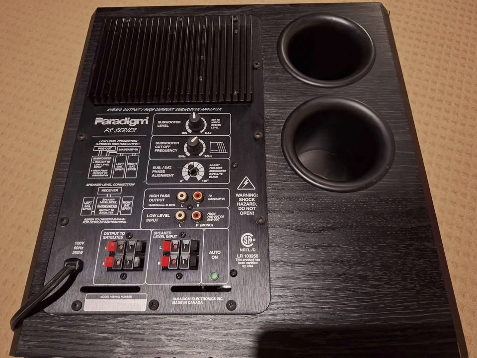 Paradigm PS 800 powered subwoofer - photo 3