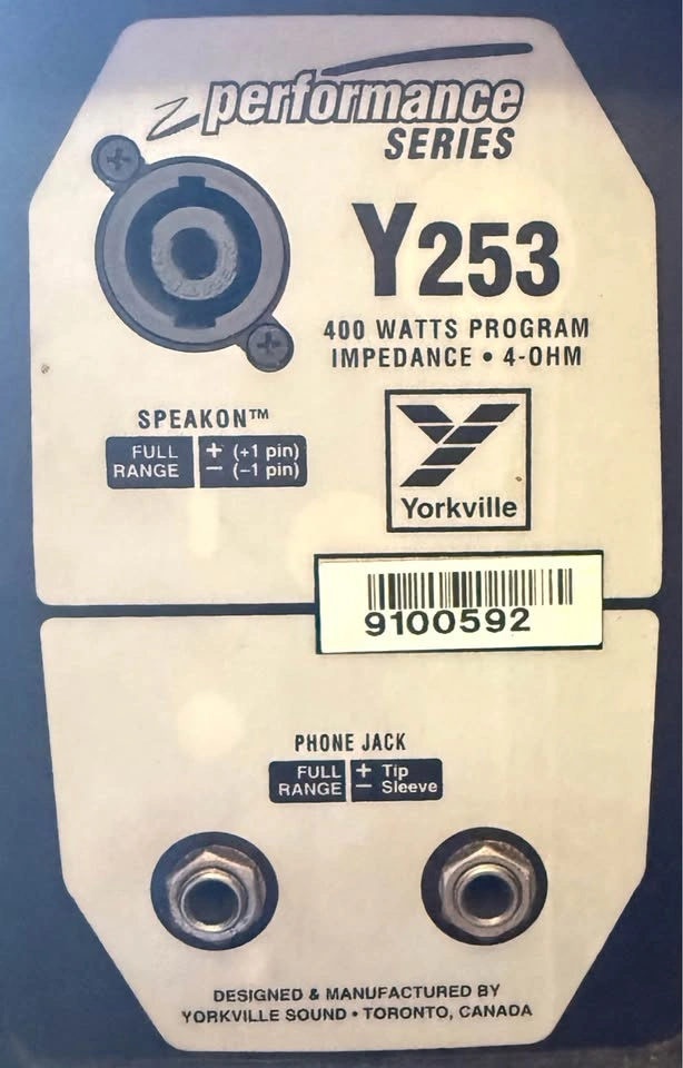 Yorkville Performance Series Y253 Speaker - photo 2