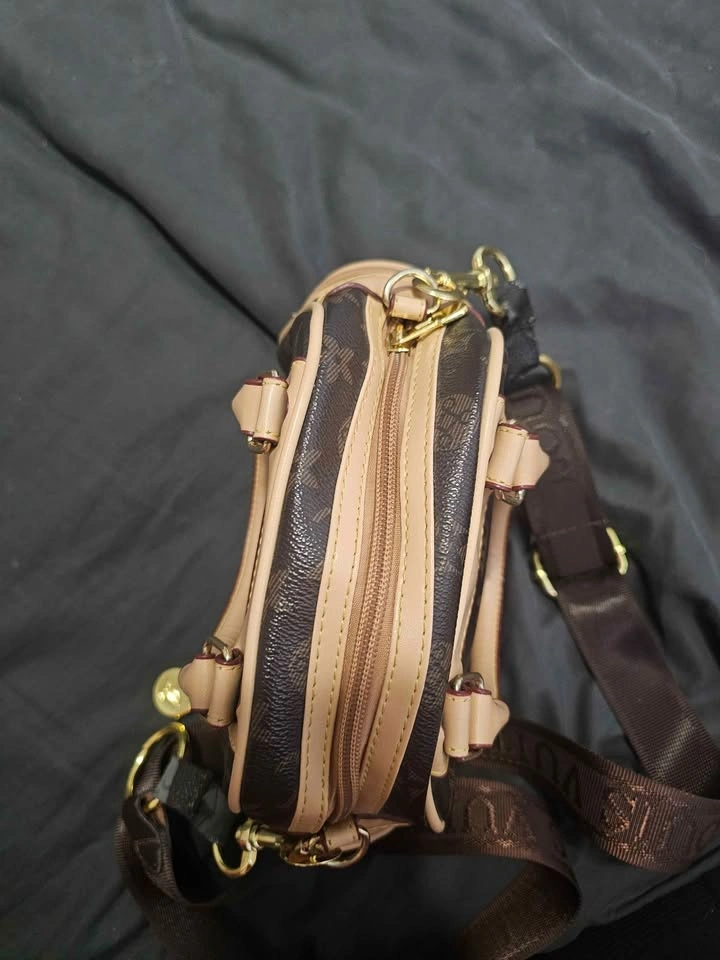 Brown Monogram Mini Handbag / Crossbody Bag – Adjustable Strap - photo 2