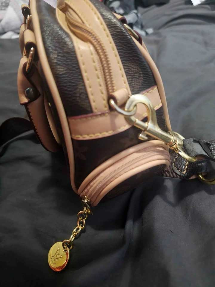Brown Monogram Mini Handbag / Crossbody Bag – Adjustable Strap - photo 3