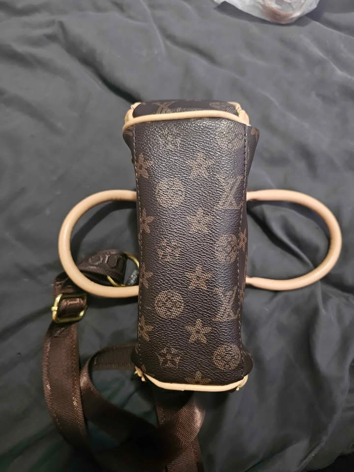 Brown Monogram Mini Handbag / Crossbody Bag – Adjustable Strap - photo 4