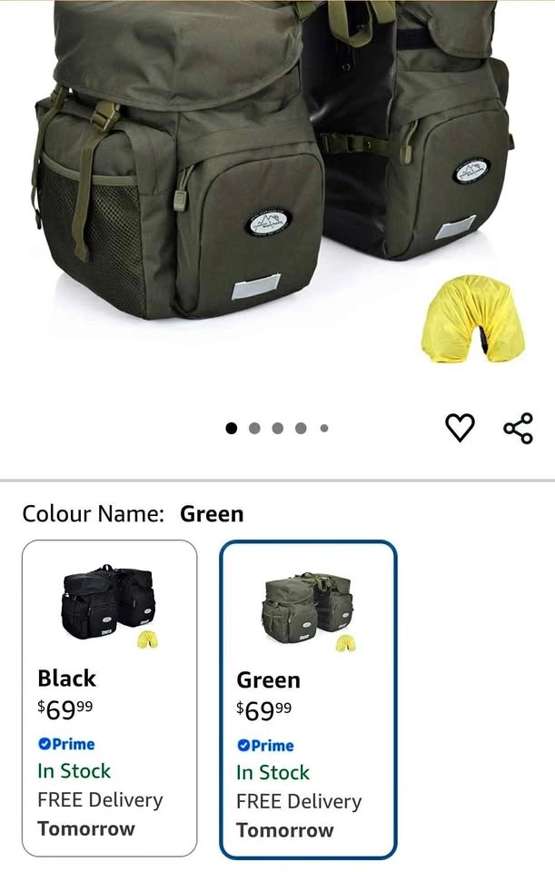 BRAND NEW - 50L Bike Pannier