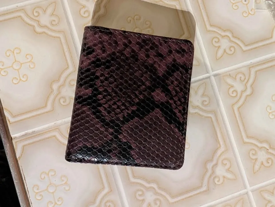Fossil Snakeskin Pattern Bifold Wallet - photo 2