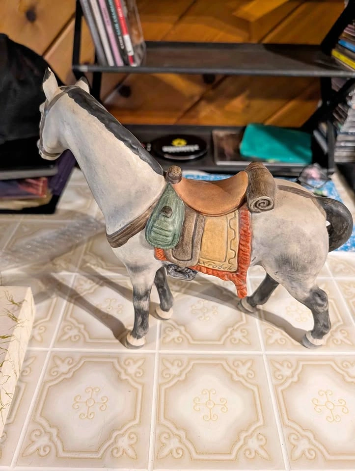 Vintage 1980 Goebel West Germany Porcelain Horse Figurine