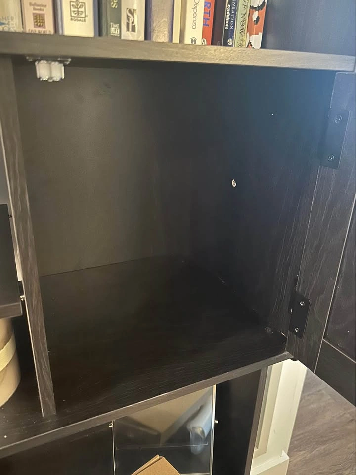 Brand new Black wood-grain cat litter box enclosure - photo 2