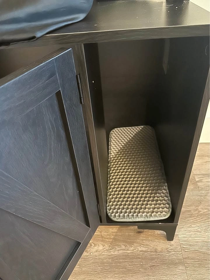 Brand new Black wood-grain cat litter box enclosure - photo 5