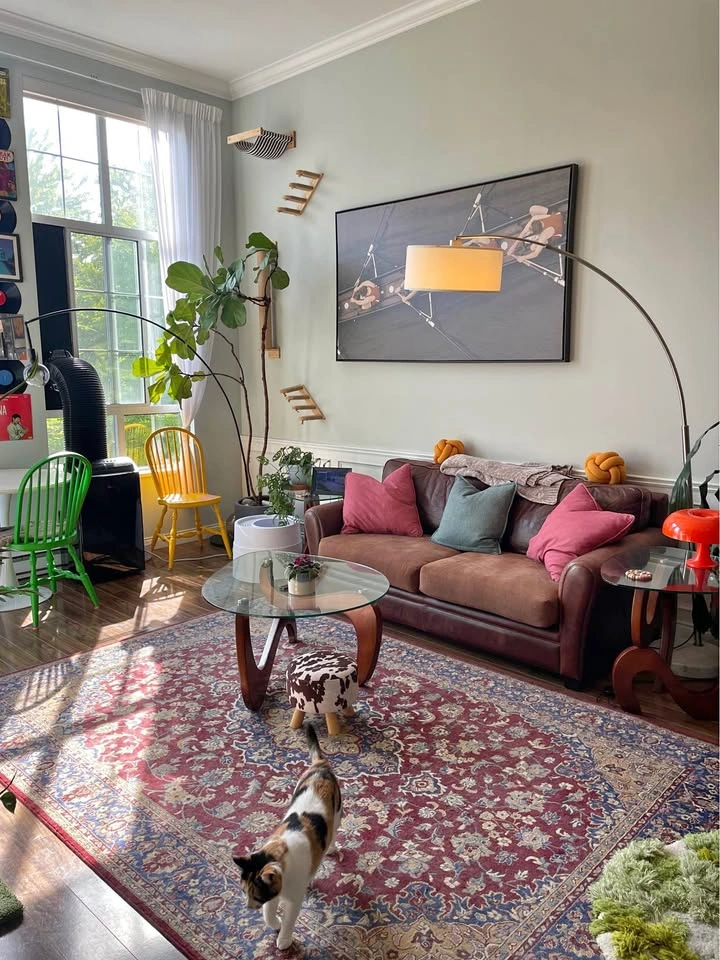 Comfy Leather Couch - MUST GO !