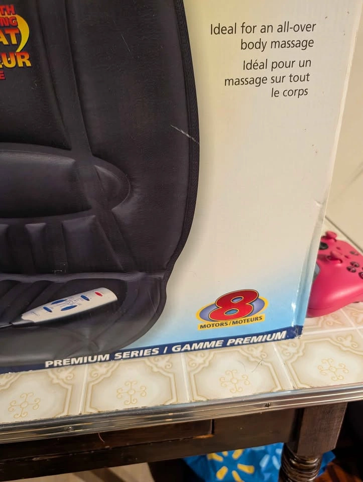 Dr. Scholl's Back Reviver 8-Motor Leatherette Cushion Massager - photo 3