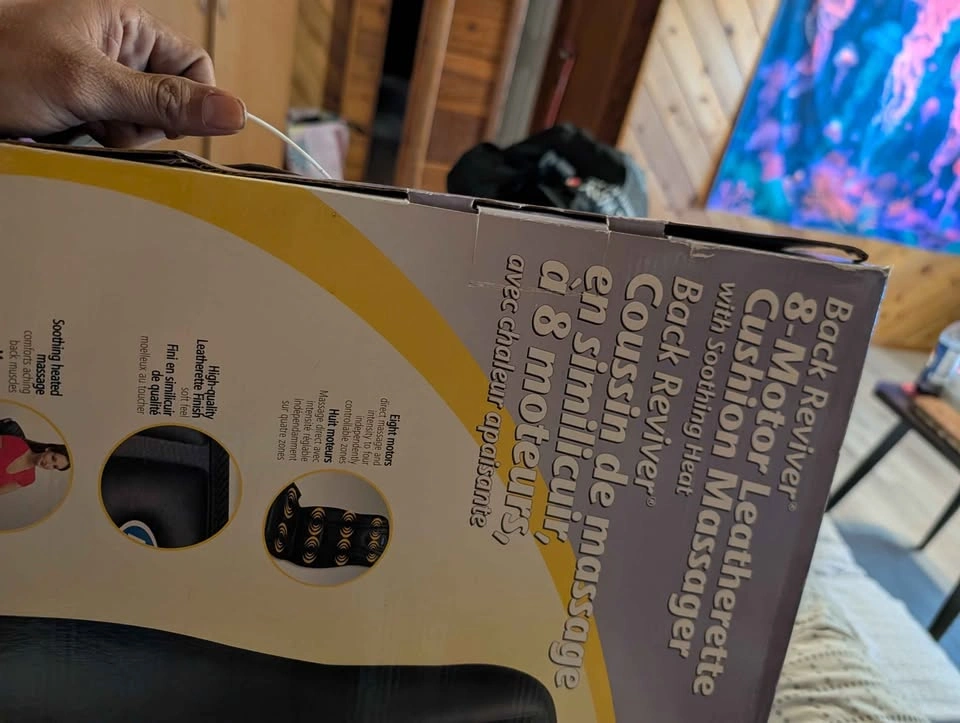 Dr. Scholl's Back Reviver 8-Motor Leatherette Cushion Massager - photo 5
