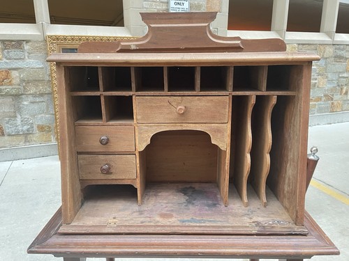 Vintage Secretary Desk Top And Table Set - photo 2