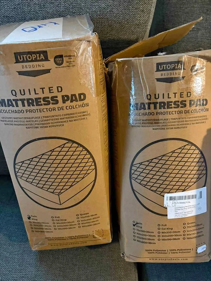 Quilted Mattress Protector NOT Waterproof NEW King and Queen