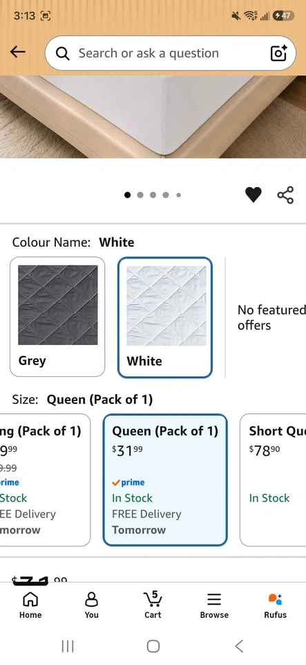 Quilted Mattress Protector NOT Waterproof NEW King and Queen - photo 4