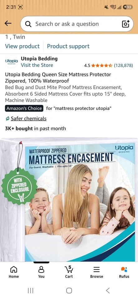 Waterproof Pillow and Mattress Protectors - photo 2