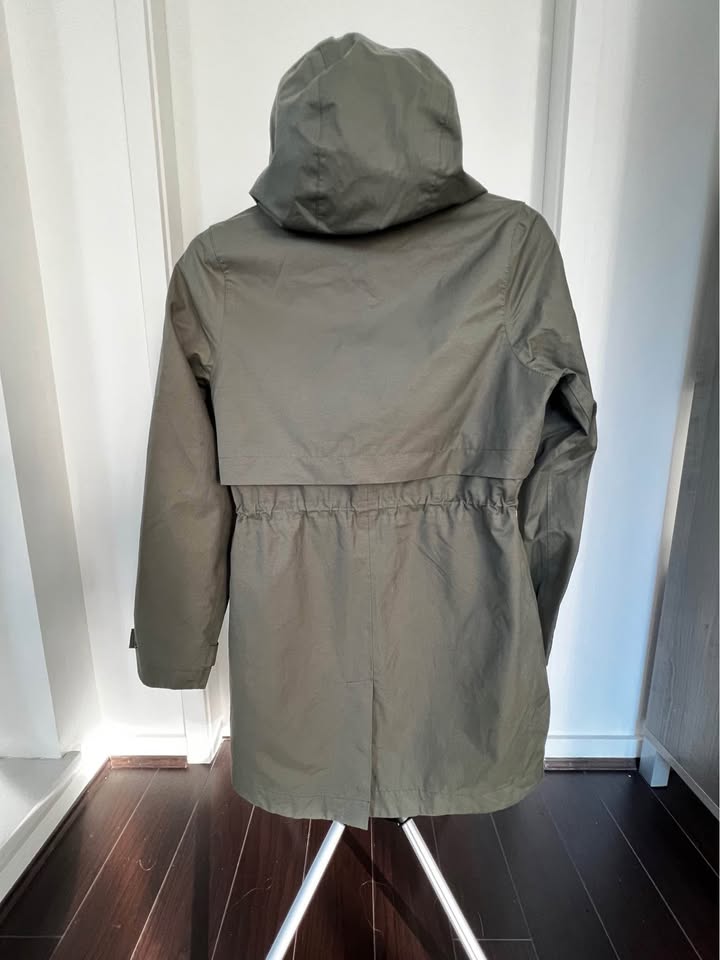 Olive Hooded Women’s Utility Rain Jacket By PLENTY - photo 3