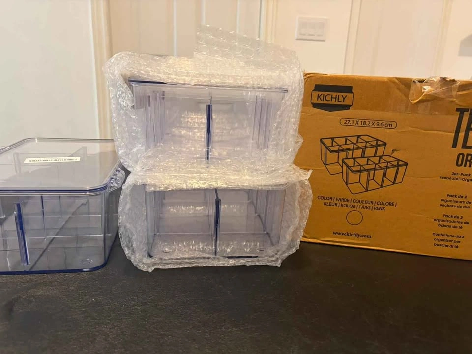 Tea Bag Organizer, Stackable Acrylic Storage Containers NEW - photo 4