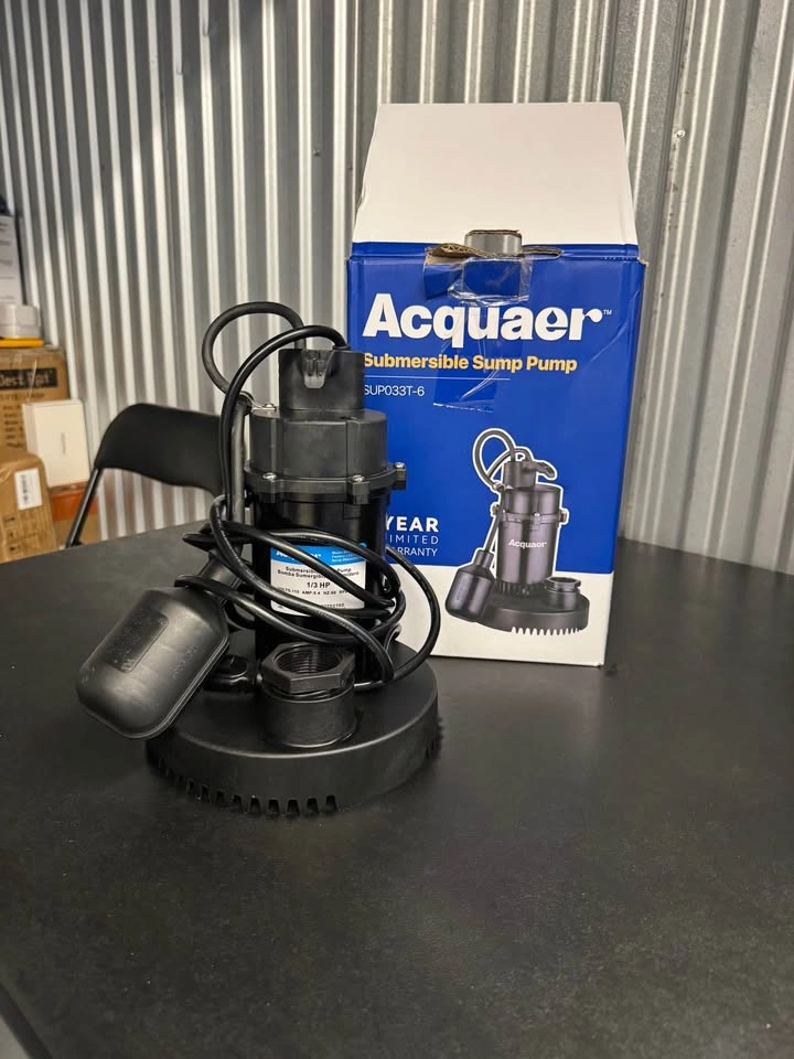 Acquaer 1/3 HP Submersible Sump Pump SUP033T-6 – Tested & Workin - photo 2