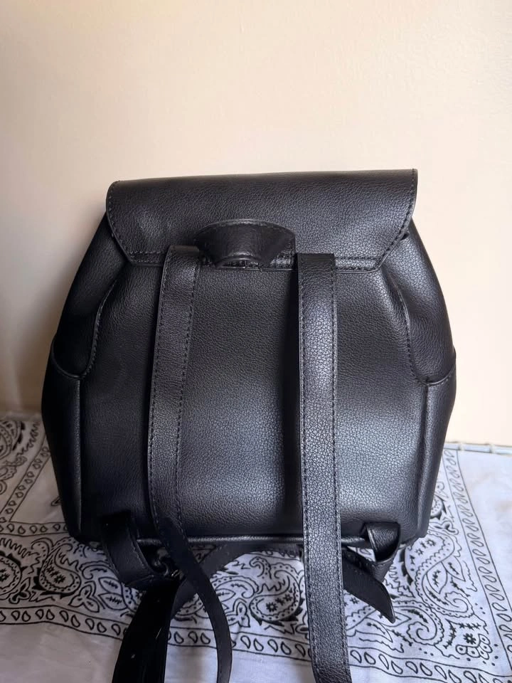 Small Faux Leather Backpack - photo 4
