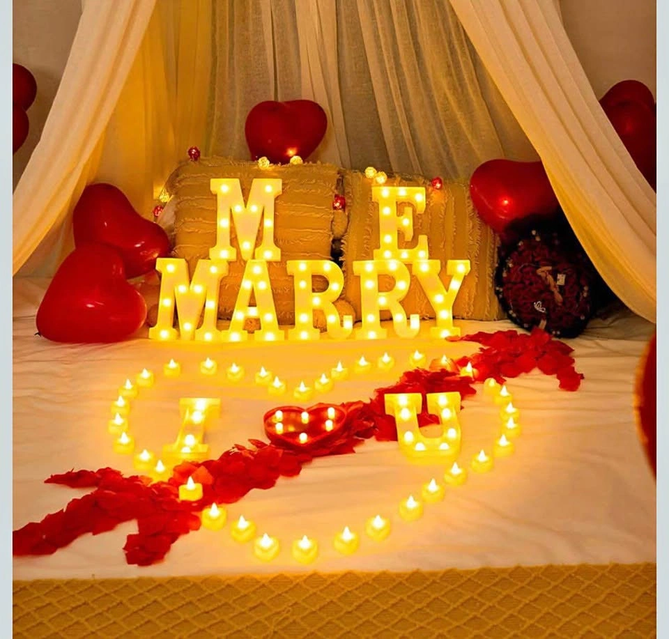 💍 Marry Me LED Light Letters