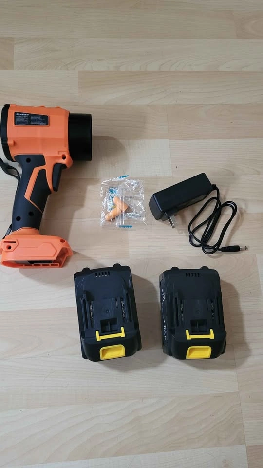Leaf Blower - Purcoco 21V Cordless, With Case, 2 Batteries - photo 2