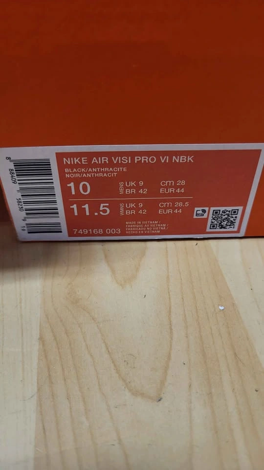 Basketball Shoes - Nike Air Visi Pro VI, Black - Like New - photo 2