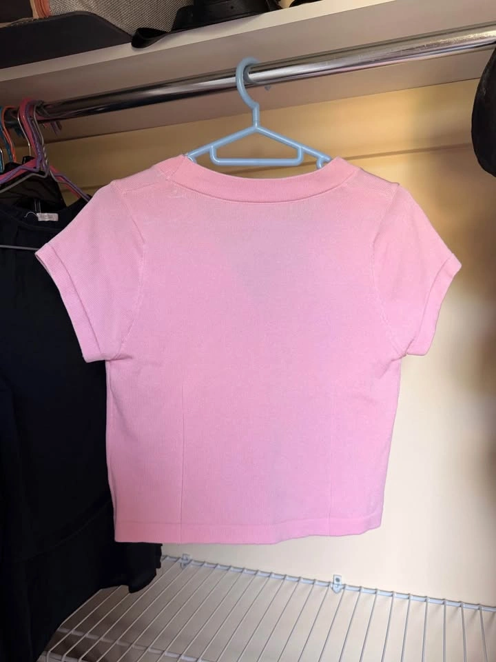 Pink Short Sleeve Cardigan - photo 3
