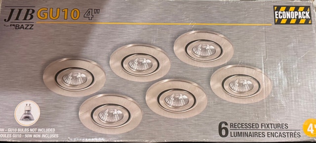BAZZ 4-inch Recessed Fixtures - 4 Pack
