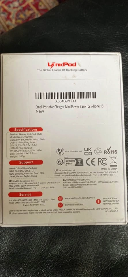 iWALK LinkPod P 5000mAh USB-C Portable Charger - photo 3