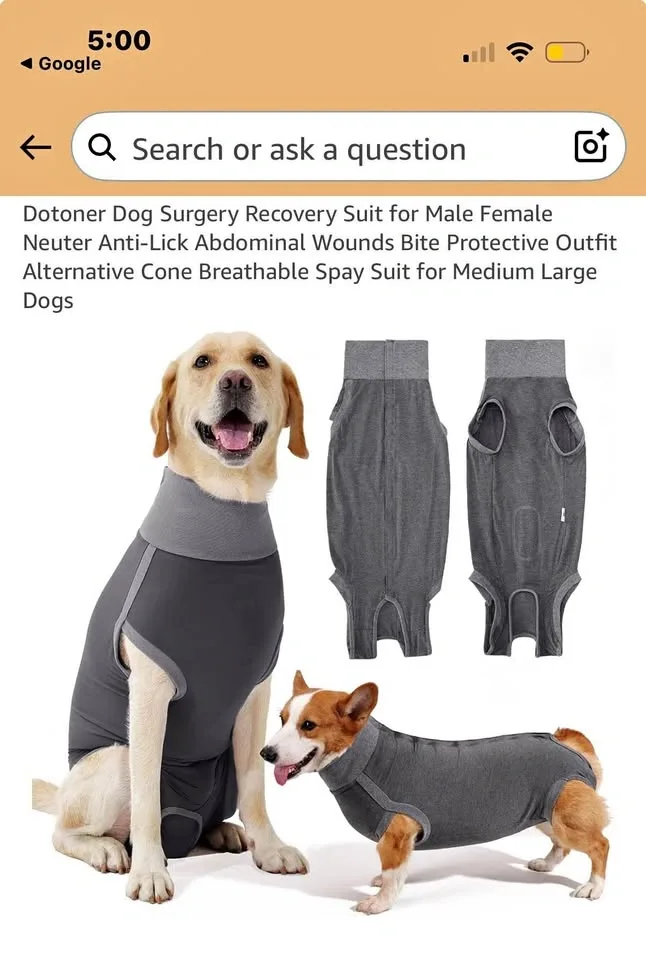 Dotoner Dog Surgery Recovery Suit