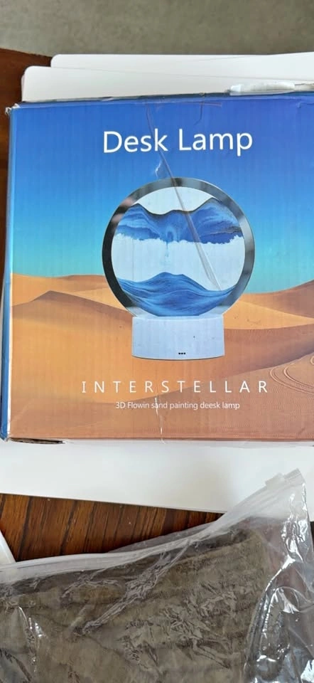 INTERSTELLAR 3D Flowing Sand Desk Lamp