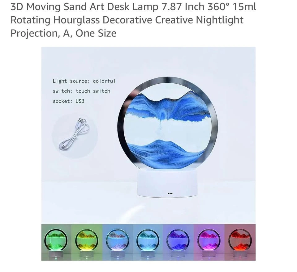 INTERSTELLAR 3D Flowing Sand Desk Lamp - photo 2