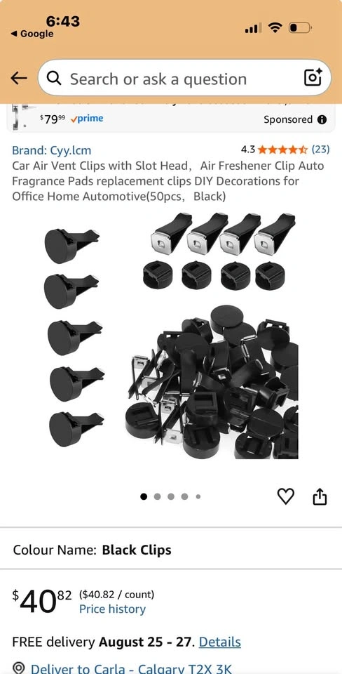 100Pcs Car Vent Clips for DIY Air Fresheners - photo 3