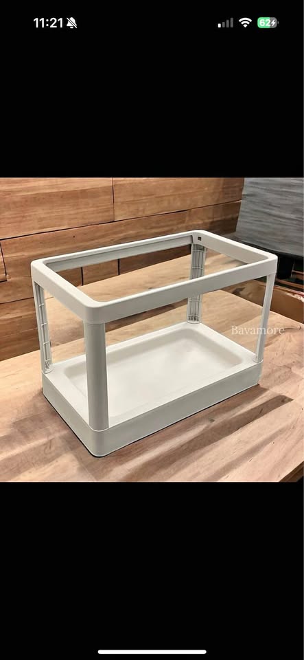 HÅLLBAR Pull-out frame for recycling, light gray