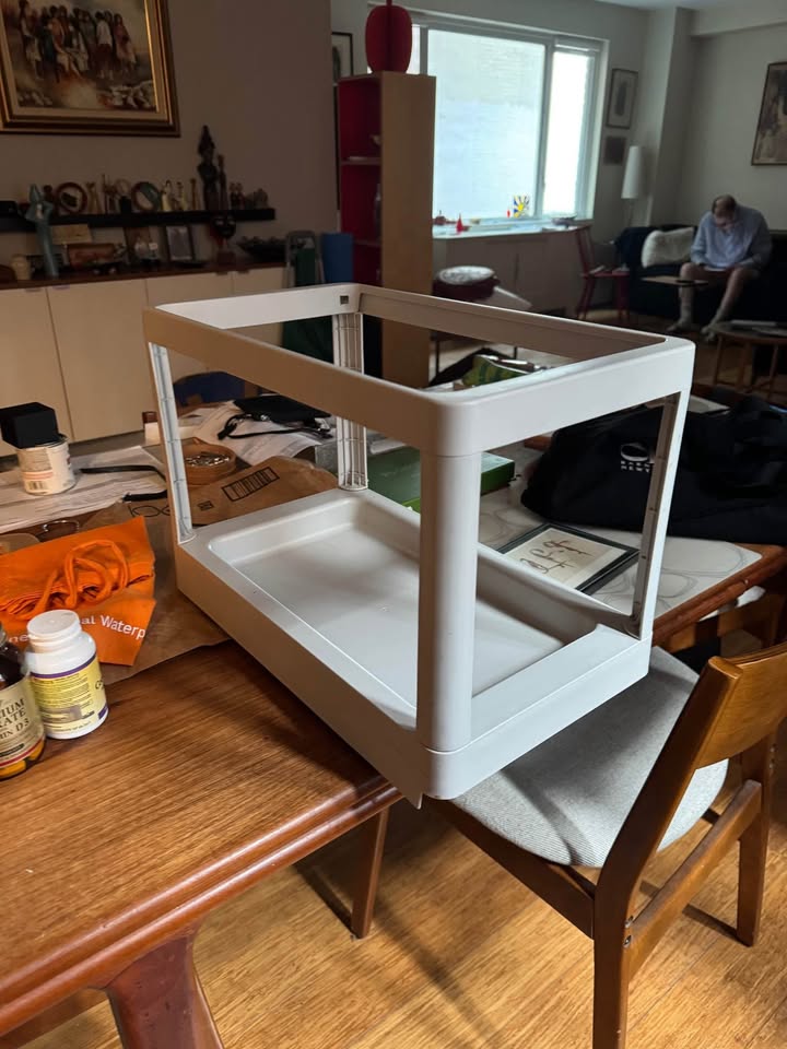 HÅLLBAR Pull-out frame for recycling, light gray - photo 2