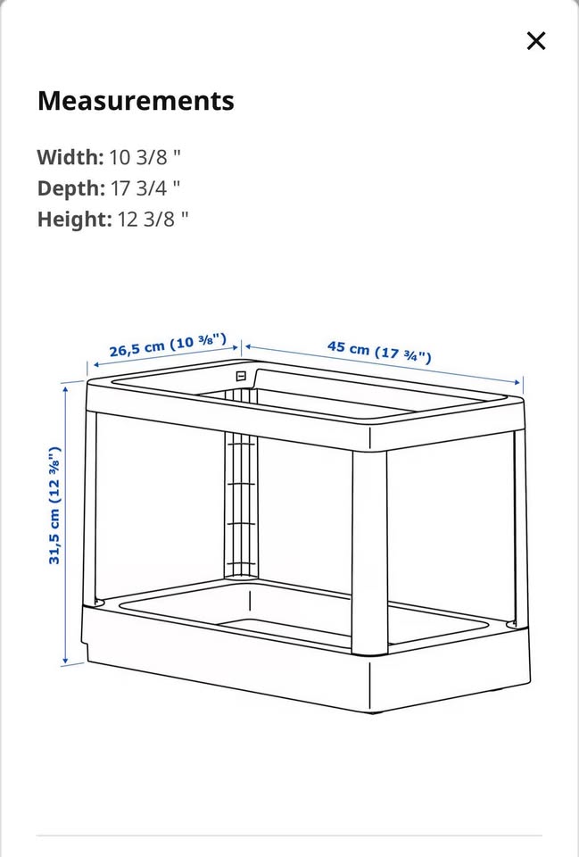 HÅLLBAR Pull-out frame for recycling, light gray - photo 4