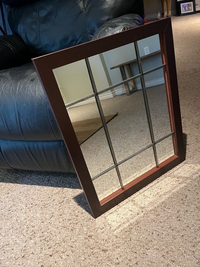 Windowpane Grid Wall Mirror