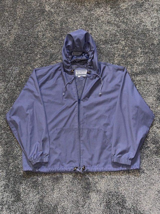 blue-gray Via Veneto full-zip hooded jacket size XL
