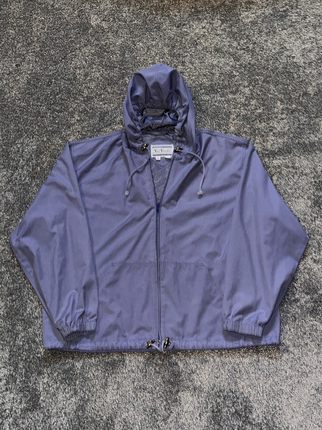 blue-gray Via Veneto full-zip hooded jacket size XL - photo 2