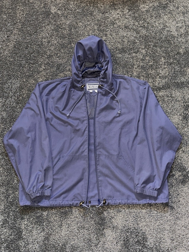 blue-gray Via Veneto full-zip hooded jacket size XL - photo 5
