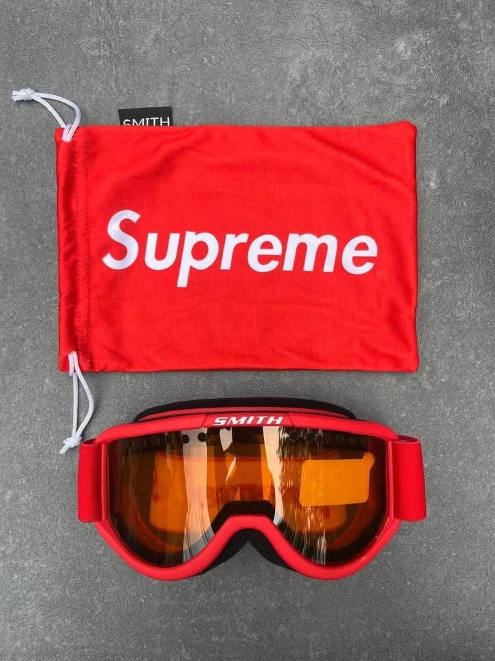 FW15 Supreme x Smith Cariboo Otg Ski Goggles Red - photo 3