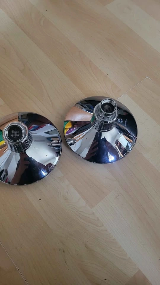Set of 2 Chrome Shower Heads - photo 2