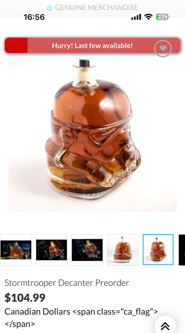 Stormtrooper Decanter