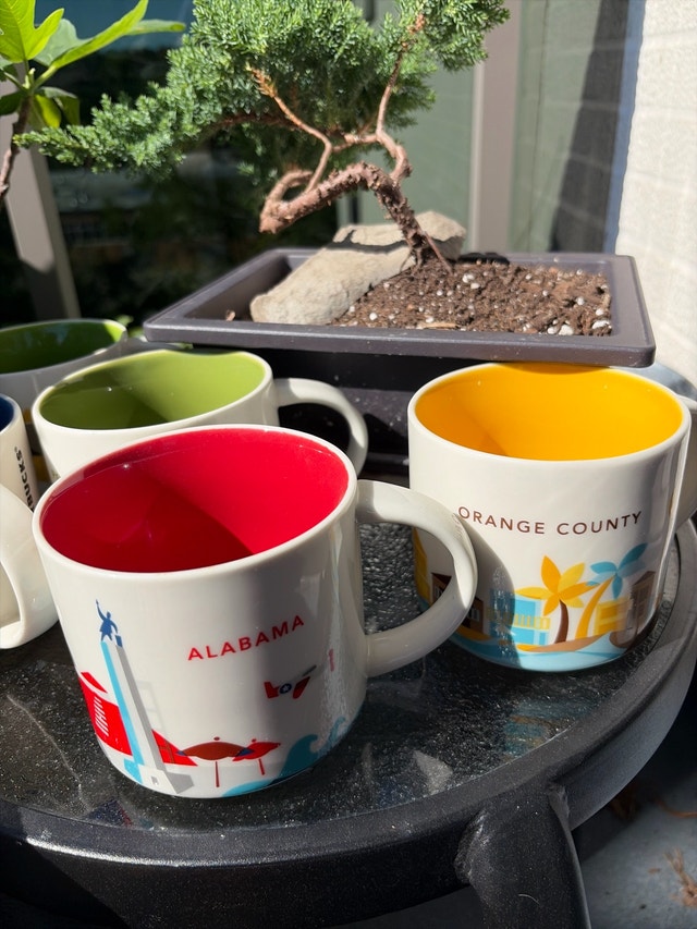 set of 5 YAH Starbucks mugs - photo 2