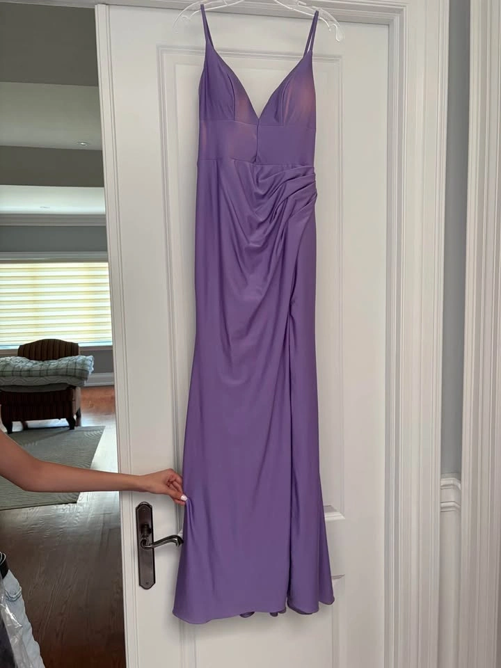 Colette by Daphne Purple Prom Dress Size 4 - photo 2