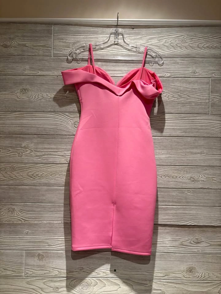 Kiki Couture Pink Off-the-Shoulder Bodycon Dress (size small) - photo 2