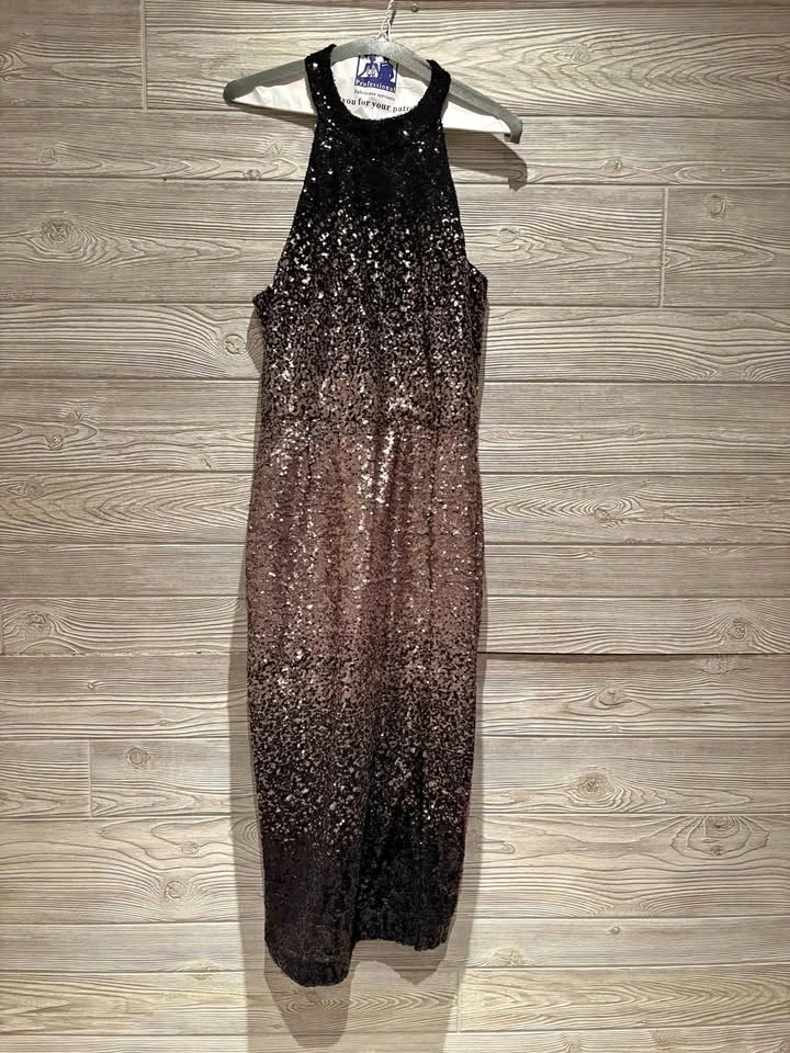 Forest Lily Halter Sequin Ombre Dress SIZE US 8