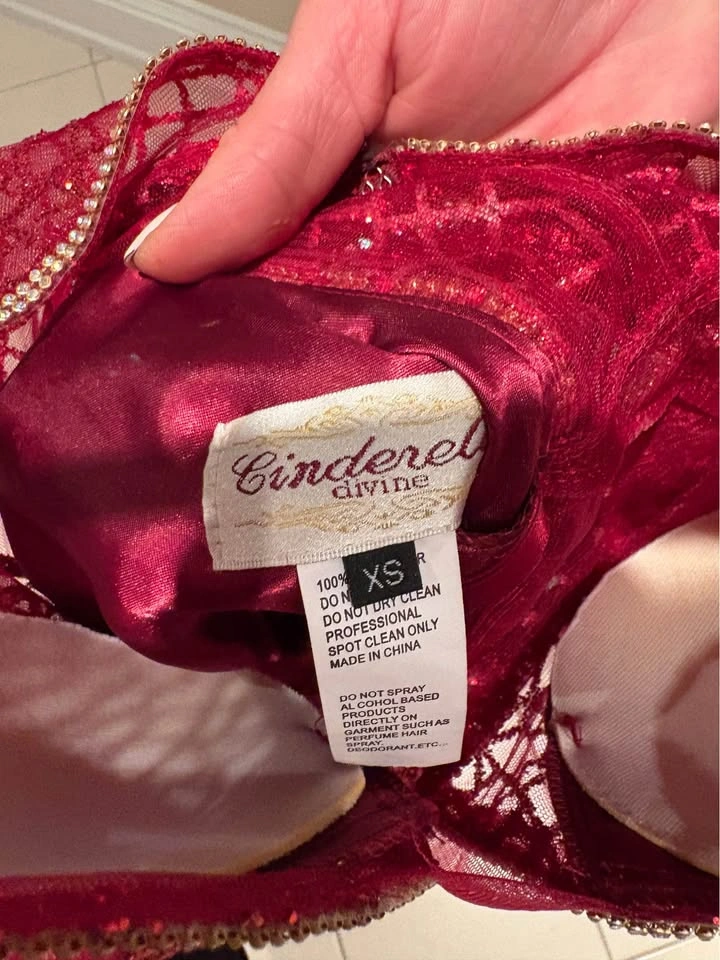 Cinderella Divine Red Sequin Cocktail Dress Size XS - photo 3