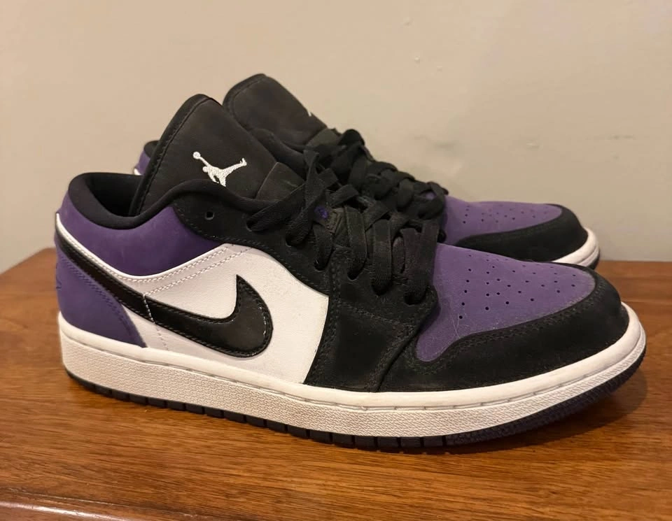 Nike Air Jordan 1 Low ‘Court Purple’ (2019) - Size 9 (VNDS W/ Bo - photo 2