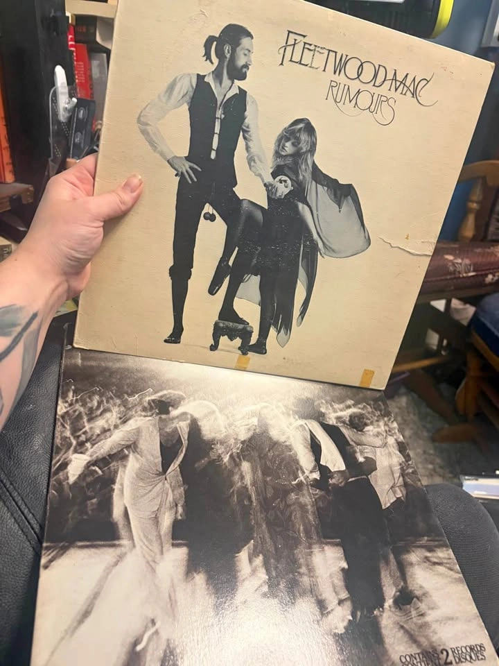 Fleetwood Mac Rumours and Live Vinyl Records
