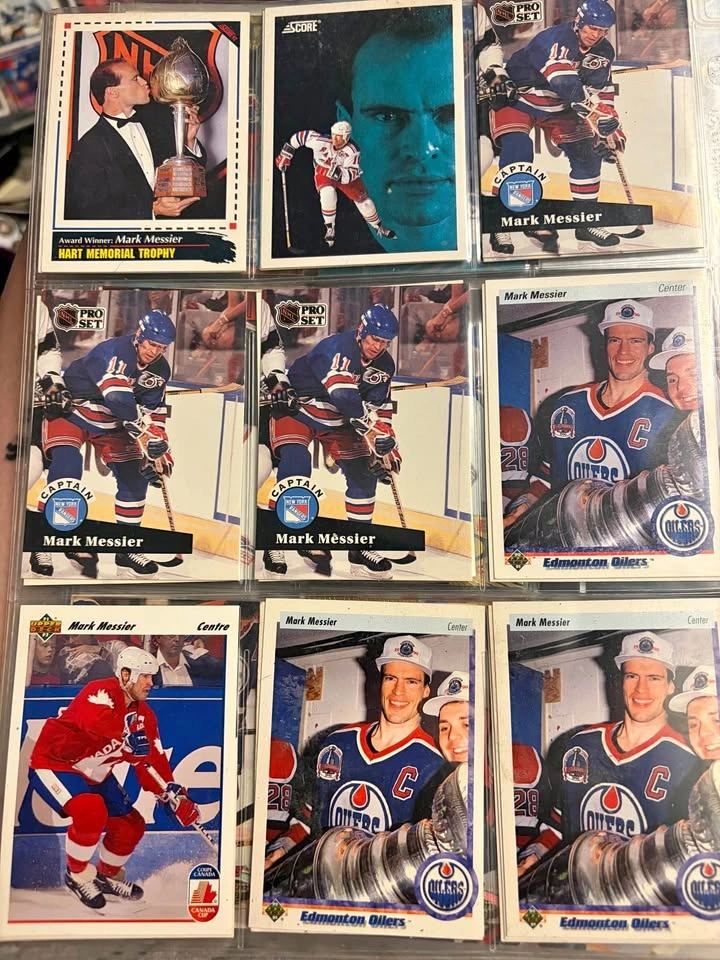 Mark Messier Hockey Card Collection - Rangers, Oilers, Canucks